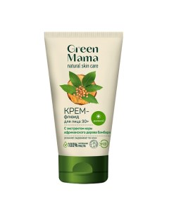 Крем флюид для лица дневной с экстрактом коры африканского дерева бамбара 30 Natural Skin Care Green mama