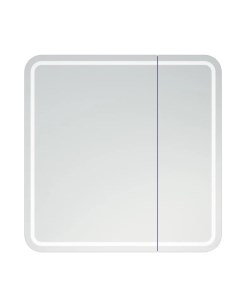 Зеркало шкаф Алабама 80 С c подсветкой белый Corozo