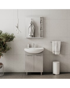 Мебель для ванной Vario Sf 60 2D напольная софт белый Волна