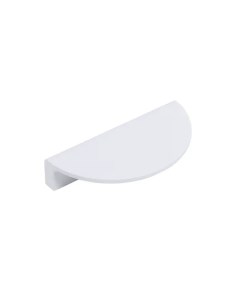 Ручка полукруг мебельная 95x20 мм цвет белый Inspire