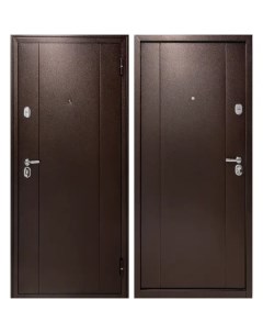 Дверь входная металлическая 74 86x205 см правая антик коричневый Форпост