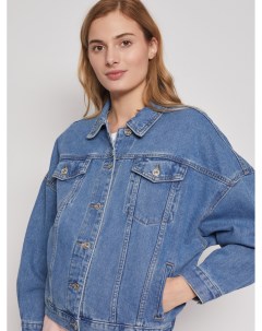 Куртка джинсовая из хлопка на резинке Zolla