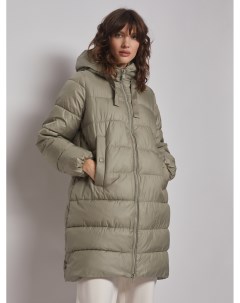 Тёплое пальто с капюшоном Zolla