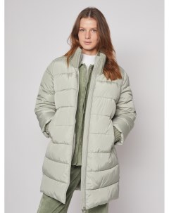 Тёплое стёганное пальто с удлинёнными манжетами Zolla