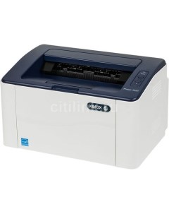 Принтер лазерный Phaser 3020 черно белая печать A4 цвет белый Xerox