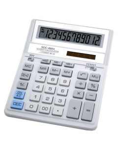 Калькулятор SDC 888XWH 12 разрядный белый Citizen