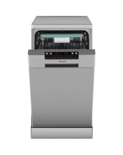 Посудомоечная машина DW 4015 узкая напольная 44 8см загрузка 10 комплектов серебристая Weissgauff