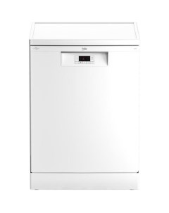 Посудомоечная машина BDFN15421W полноразмерная напольная 59 8см загрузка 14 комплектов белая Beko