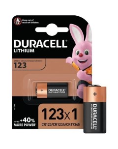 CR123A Батарейка Ultra CR17345 1 шт Duracell