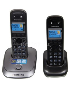 Радиотелефон KX TG2512RU1 серый металлик Panasonic