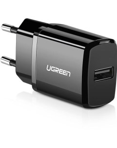 Сетевое зарядное устройство ED011 USB 2 1A черный Ugreen