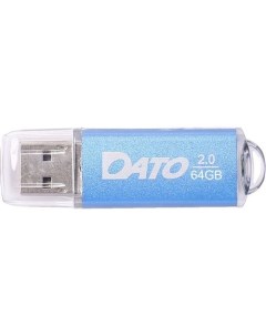 Флешка USB DS7012 64ГБ USB2 0 синий Dato