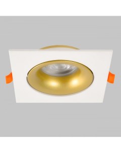 Светильник встраиваемый поворотный GU10 50W Белый Матовое Золото Imex