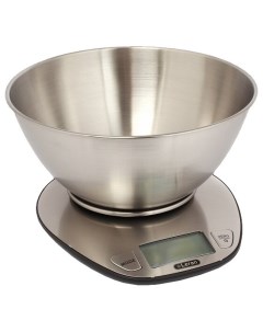 Кухонные весы электронные EK 4350 5 кг съемная платформа чаша AAA серебристый Leran