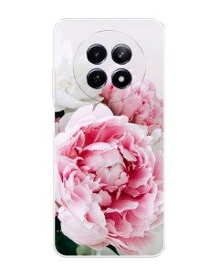 Чехол на Realme 12 5G Розовые и белые пионы Nobrand