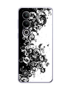 Чехол на OnePlus Ace 3V Черно белый узор Case place