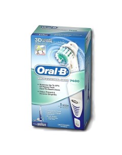 Электрическая зубная щетка Professional Care 7400 насадка в комплекте Oral-b