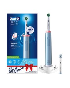 Электрическая зубная щетка Pro 3 голубая Oral-b