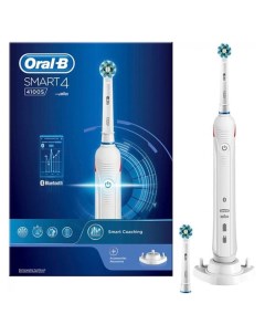 Электрическая зубная щетка Smart 4 4100S белый Oral-b