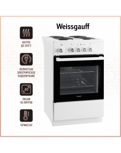 Электрическая плита WES E2V00 WS белый Weissgauff
