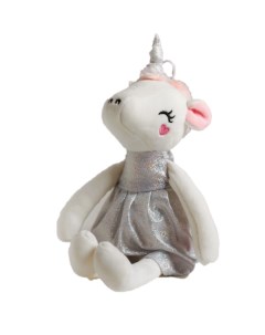 Мягкая игрушка Единорог в платье в ассортименте 4462316 Pomposhki
