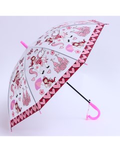Детский зонт полуавтомат Принцесса d 84 см R 42 см 8 спиц 65 5 x 8 x 6 см Nobrand