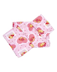 Комплект детского постельного белья Мишки розовый Фея