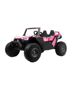 Детский электромобиль A707AA 4WD розовый камуфляж Rivertoys