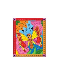 Набор для творчества Мозаика из пайеток А4 Бабочка М 4343 Рыжий кот