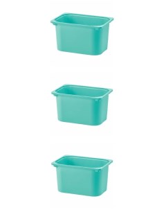 Набор контейнеров Trofast для игрушек бирюзовый 42х30х23 см бирюзовый 3 шт Ikea