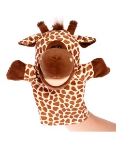 Мягкая игрушка на руку Жираф 26 см Плюш ленд