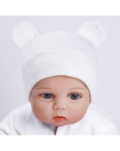 Шапка детская AB OD22 NE16Be1 молочный 44 46 Amarobaby