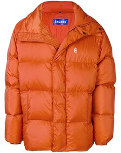 Etudes дутая куртка с принтом логотипа s оранжевый Études