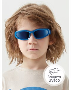 Очки детские солнцезащитные UV400 с защитой от ультрафиолета синие Happy baby