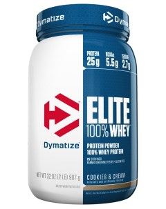 Протеин Dymatize Elite Whey 2lb 907 г печенье и крем Dymatize nutrition