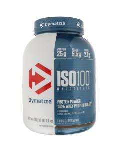 Протеин Iso 100 Hydrolyzed 1360 г fudge brownie Dymatize nutrition