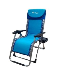 Кресло шезлонг со съёмной подушкой и регулируемой спинкой и съёмной столиком CF0938 Terbo mir