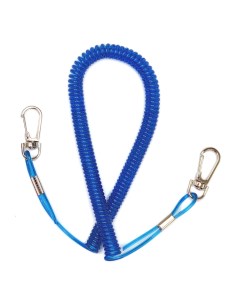 Страховочный шнур для удочки с карабинами цвет в ассортименте Клев 100