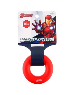 Эспандер кистевой нагрузка 15 кг цвет красный Железный человек Мстители Marvel