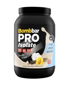 Изолят сывороточного протеина PRO Isolate ванильный крем 900 г Bombbar