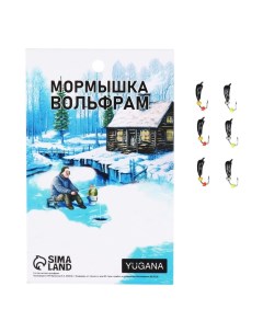 Мормышка Банан черный бисер вес 0 4 г 6 шт Yugana