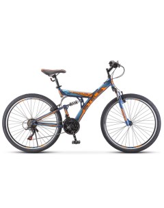 Велосипед Focus 26 V 18 sp V030 2018 18 темно синий оранжевый Stels