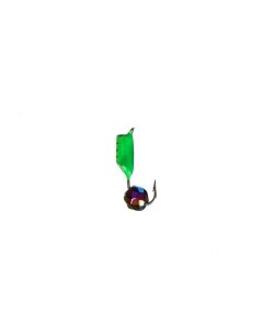 Мормышка Столбик с граненым шариком Хамелеон зеленый вес 0 8 г размер 2 5 10 шт Wormix