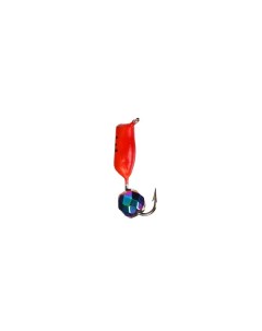Мормышка Столбик с граненым шариком Хамелеон красный вес 0 8 г размер 2 5 10 шт Nobrand