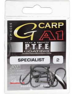 Рыболовные крючки A1 G Carp Specialist PTFE T C 2 10 шт Gamakatsu