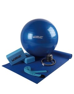 Коврик для йоги Yoga Set голубой 180 см 4 мм Liveup