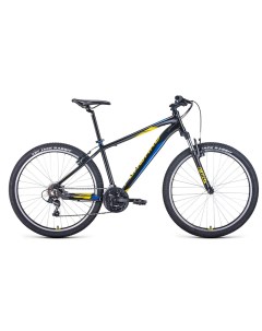 Велосипед Apache 27 5 1 0 AL рама 17 2021 года черно желтый Forward