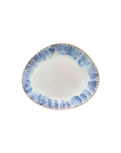 Тарелка Brisa 27 см керамическая бело синяя Costa nova