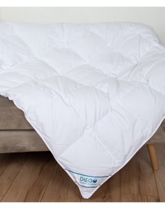 Одеяло Диана 140х200 размер 1 5 спальное пуховое легкое теплое мягкое кассетное Diego