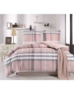 Комплект постельного белья CL 348 семейный розовый Valtery